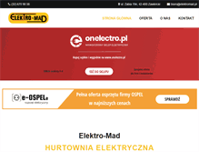 Tablet Screenshot of elektromad.pl